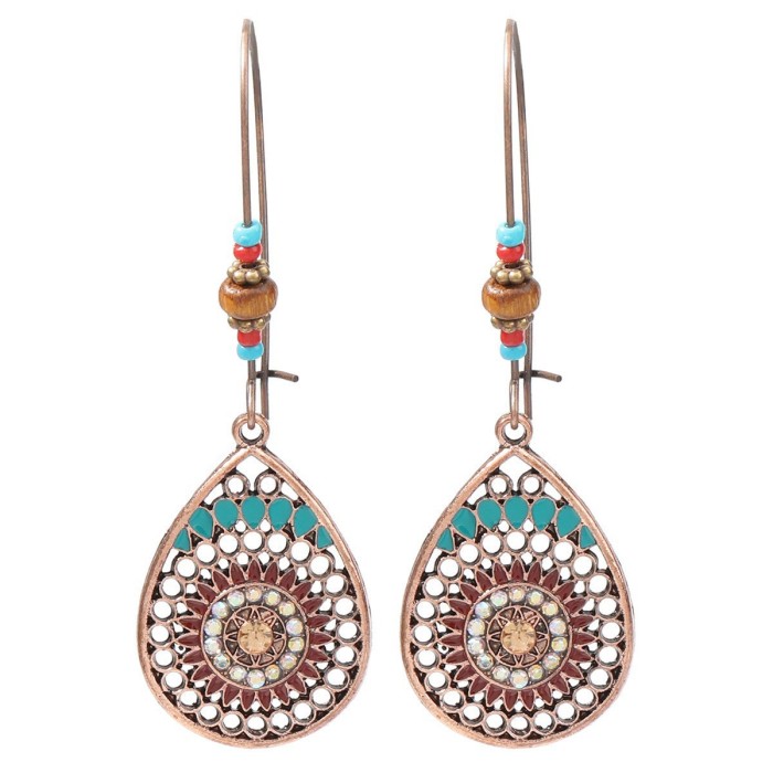 Amazon Earrings Set Ethnic Style Earrings Round Simple Retro National Style Earrings Export, Jewelry Sets