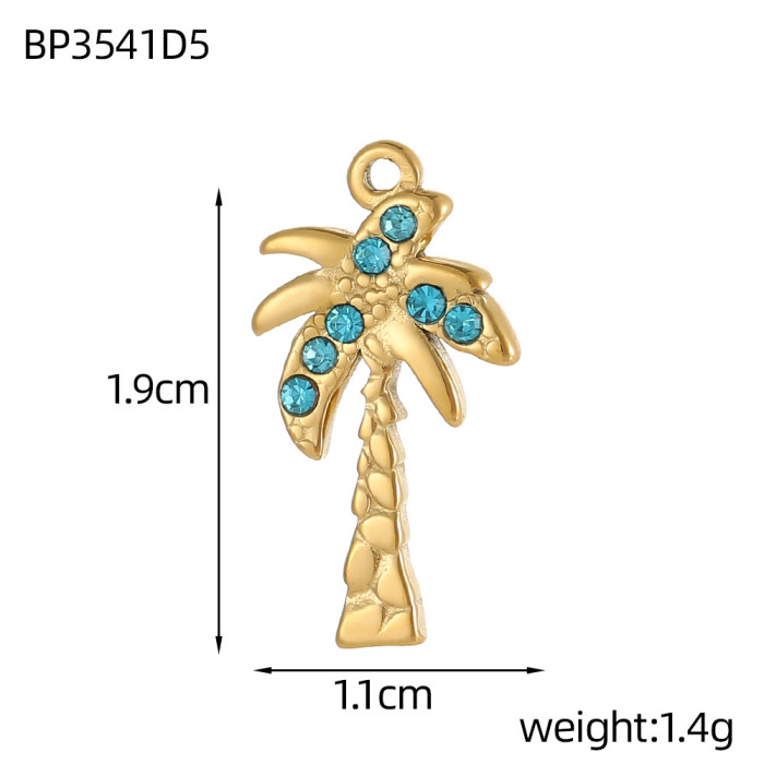 Cross-Border Ocean Shell Fish Tail Octopus Handmade Micro Inlay DIY Accessories Exquisite Simple Versatile Niche Accessories Wholesale