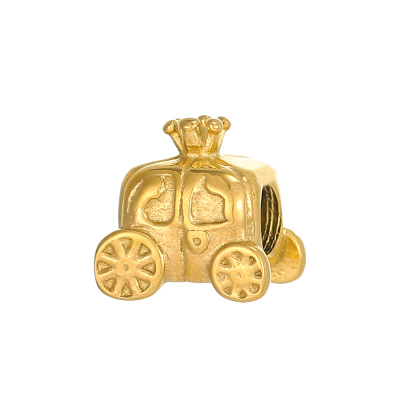 Amazon Cross-Border New 3D Geometric Fruit Ice Cream Stainless Steel Accessories DIY Pendant Charms Bracelet Wholesale