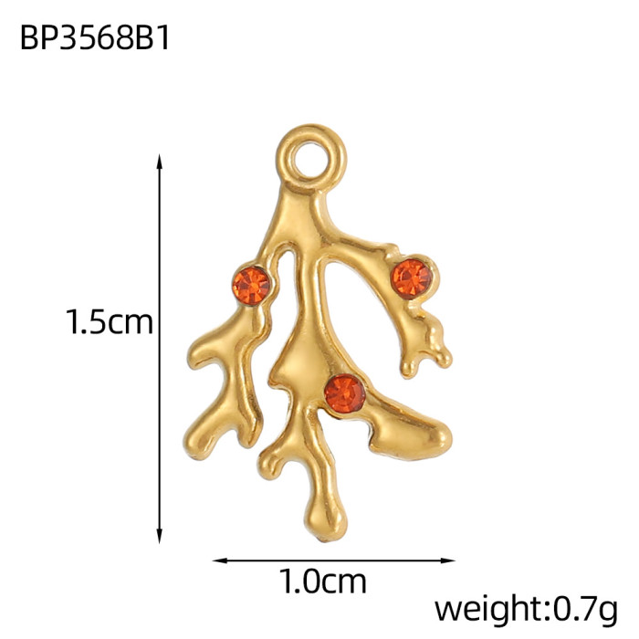 Cross-Border Ocean Shell Fish Tail Octopus Handmade Micro Inlay DIY Accessories Exquisite Simple Versatile Niche Accessories Wholesale