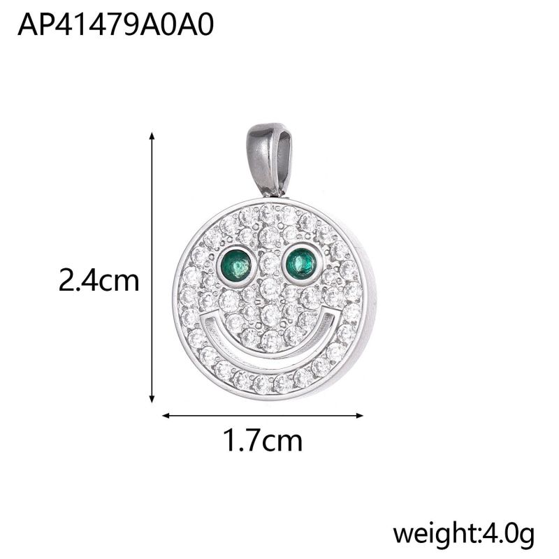 Smiley Face DIY Accessories Pendant Chain Versatile Exquisite Fashion Commuting Style Accessories Smiley Face Pendant Hollow Accessories