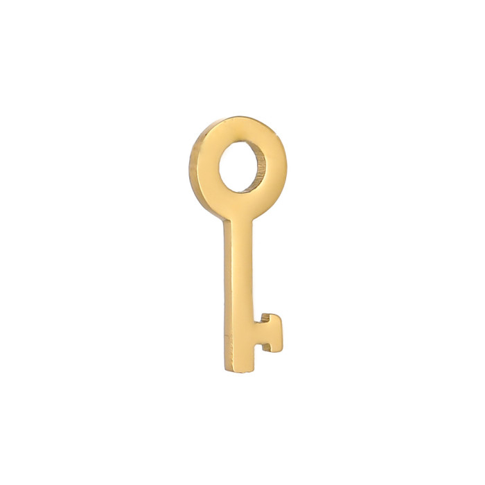Stainless Steel Heart Lock Pendant Jewelry Accessories DIY Necklace Bracelet Fashion Accessories Concentric Lock Smal...