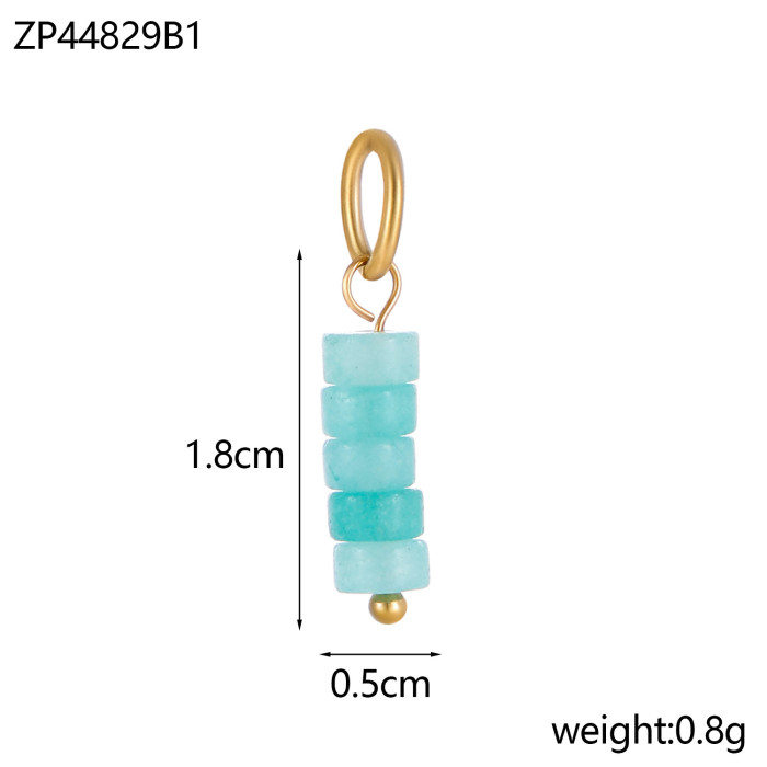 European and American Cross-Border Hot-Selling Personalized Handmade DIY Jewelry Stainless Steel Bracelet Necklace Pendant Accessories Wholesale