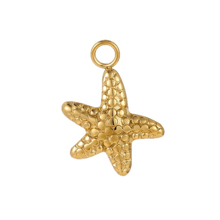 DIY Jewelry Accessories Stainless Steel Ocean Series Pendant Mermaid Shell Starfish Bracelet Necklace Pendant