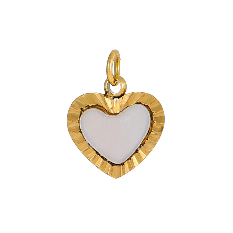 Cross-Border New Zircon Heart Pendant DIY Jewelry Accessories Earrings Bracelet Jewelry Accessories Wholesale