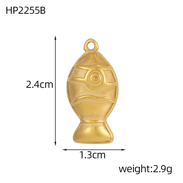 European and American Cross-Border Hot Sale Tropical Marine Animal Series Dolphin Crab Stainless Steel DIY Pendant Accessories Jewelry