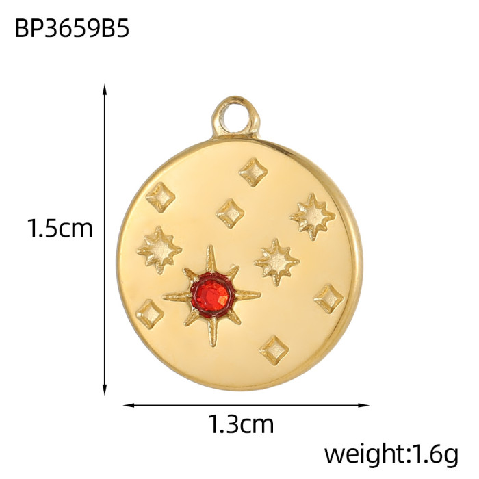 European and American Cross-Border Micro-Inlaid Zircon Demon Eye Pendant Necklace DIY Bracelet Necklace Jewelry Accessories Materials Wholesale