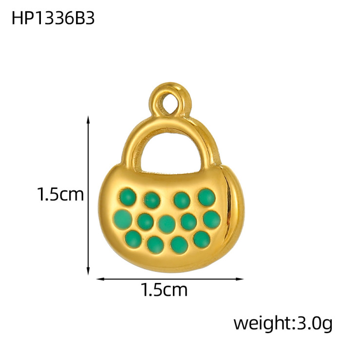 Hot-Selling Fashion Simple Light Luxury Stainless Steel Zircon DIY Geometric Accessories Jewelry Wholesale