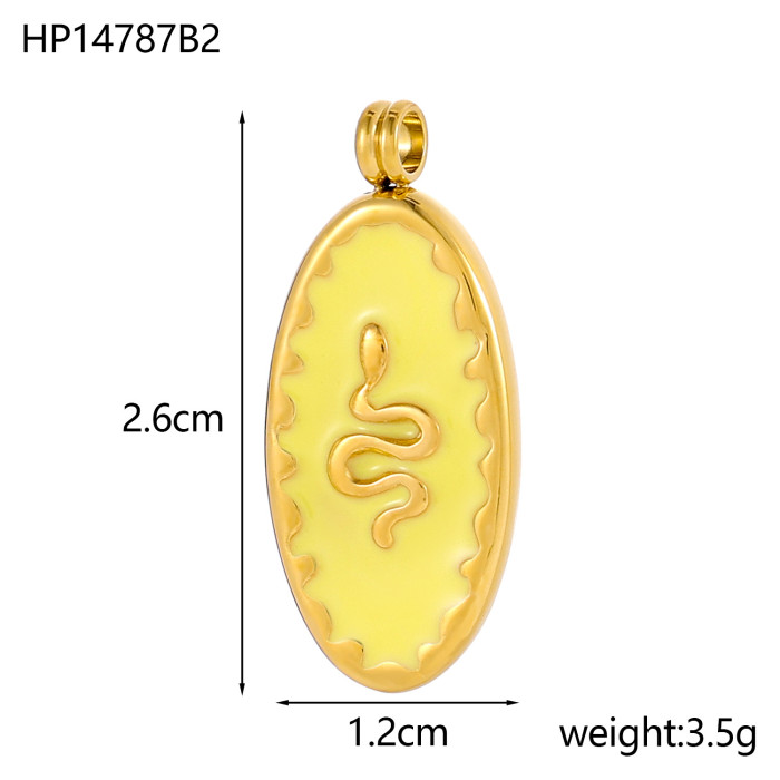 European and American Cross-Border Hot-Selling Fashion Simple New Colorful Pendant Necklace Collarbone Chain Jewelry Accessories Wholesale