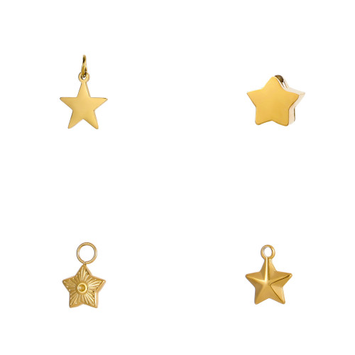 Versatile Small Niche Design Star Pendant Pentagram Stainless Steel Accessories Simple Versatile Chain Jewelry Wholesale