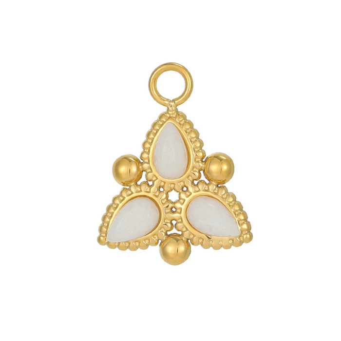 Cross-Border DIY Accessories Simple and Exquisite European and American Micro-Inlaid Turquoise Natural Stone Accessories Unique Design Sense Versatile Accessories