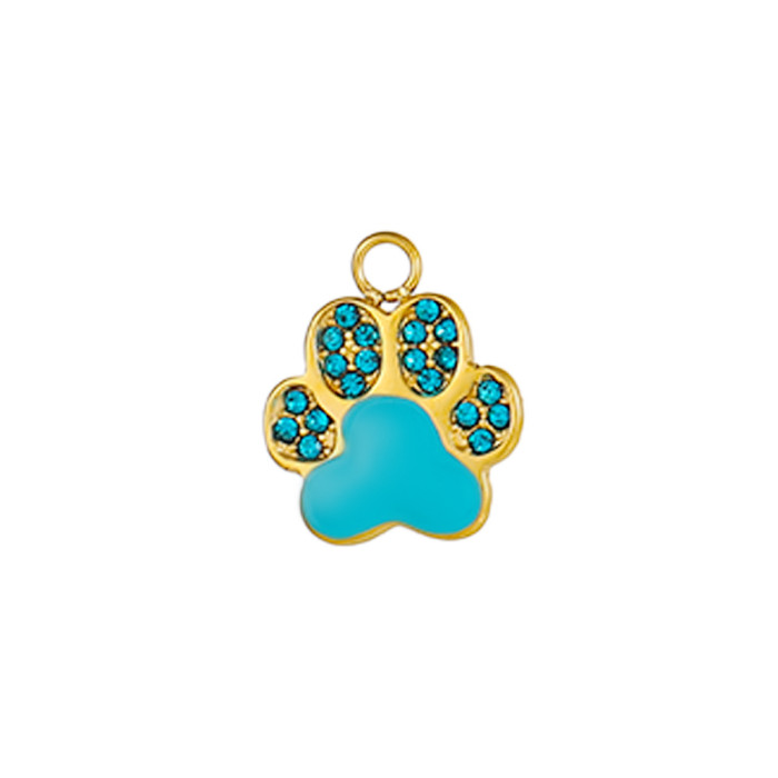 Hot-Selling Fashion Simple Light Luxury DIY Animal Bear Paw Stainless Steel Pendant Accessories Jewelry Wholesale, Ne...