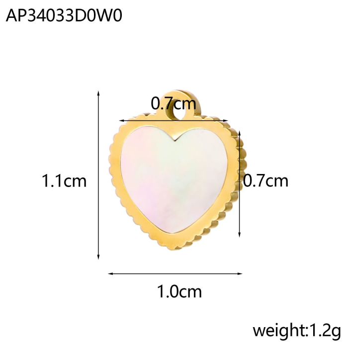 Cross-Border Hot Selling Stainless Steel Heart Letter Pendant Heart Pendant Tag DIY Jewelry Accessories Manufacturer Wholesale