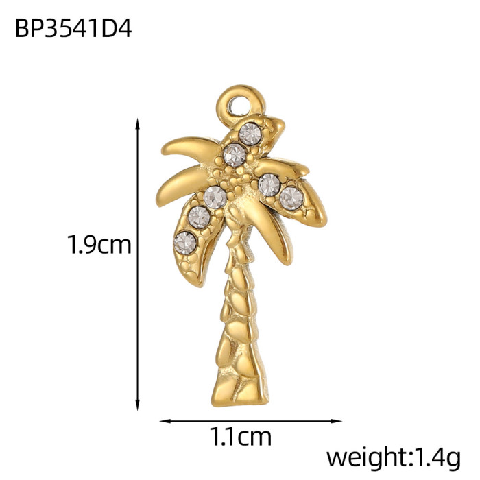 Cross-Border Ocean Shell Fish Tail Octopus Handmade Micro Inlay DIY Accessories Exquisite Simple Versatile Niche Accessories Wholesale