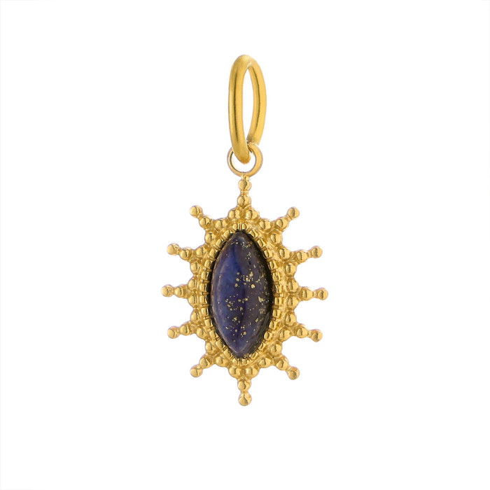 Hot-Selling French Retro Natural Stone Accessories Necklace Stainless Steel Matching Chain Jewelry Wholesale