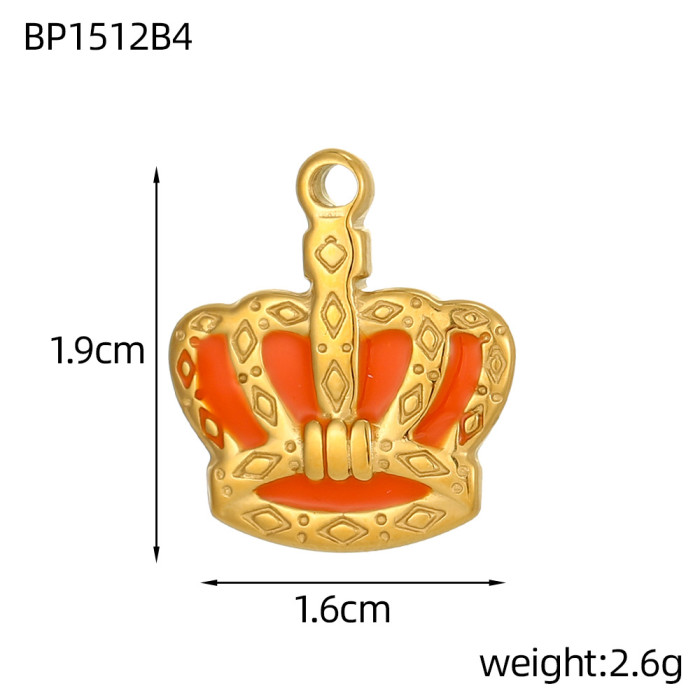 AliExpress Hot Sale Geometric Series Stainless Steel Zircon Accessories DIY Bracelet Accessories Pendant Wholesale