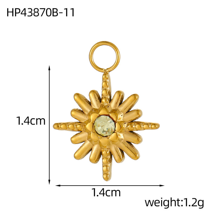 European and American Cross-Border Hot Selling Fashion Simple Light Luxury Versatile DIY Stainless Steel Zircon Accessories Jewelry Wholesale