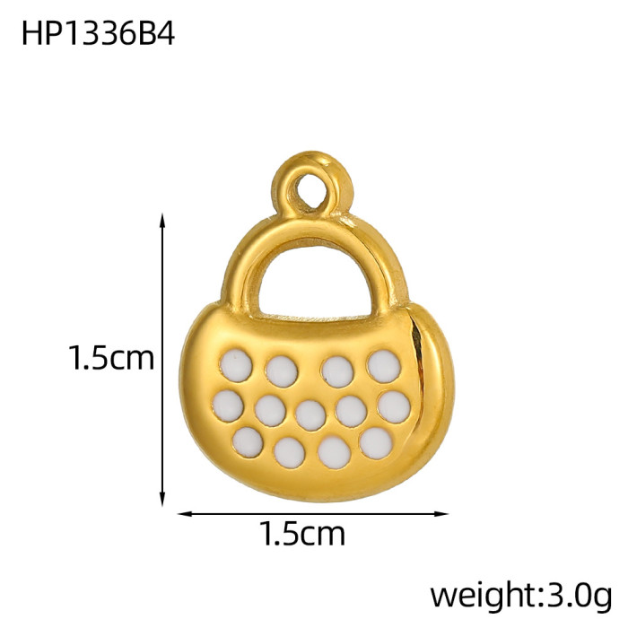 Hot-Selling Fashion Simple Light Luxury Stainless Steel Zircon DIY Geometric Accessories Jewelry Wholesale