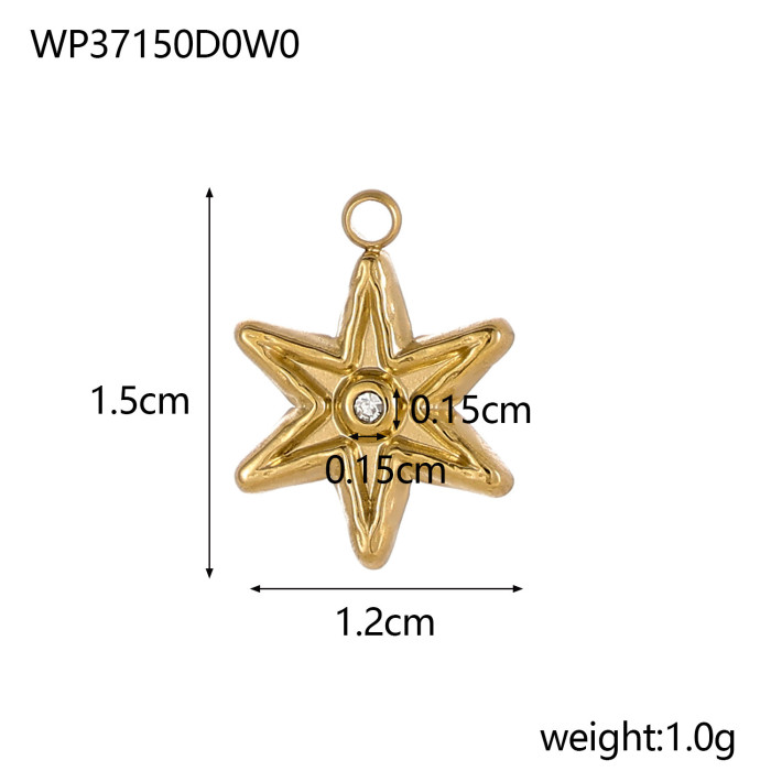 Yingcai Stainless Steel Jewelry Accessories Cute Oil Drop DIY Pendant Titanium Steel Color Retention Necklace Pendant...