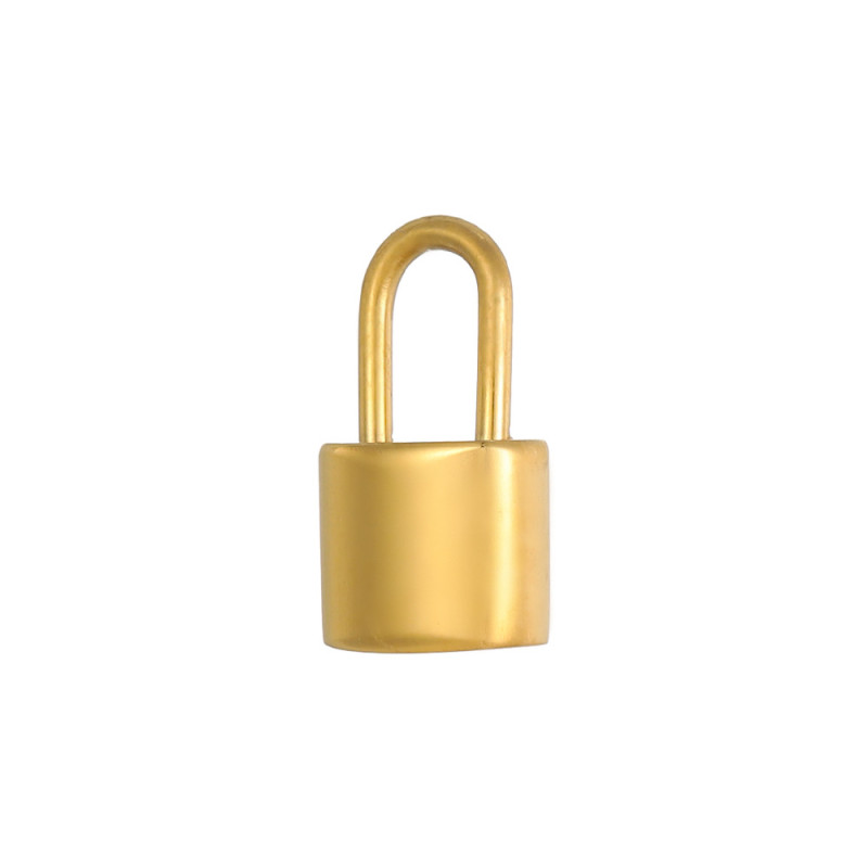 Stainless Steel Heart Lock Pendant Jewelry Accessories DIY Necklace Bracelet Fashion Accessories Concentric Lock Small Pendant