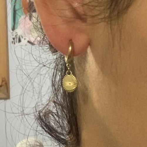 Versatile Ear Clip Vacuum Plated Non-Fading High-End Earrings Summer Titanium Steel Earrings Wholesale Geometric Earrings