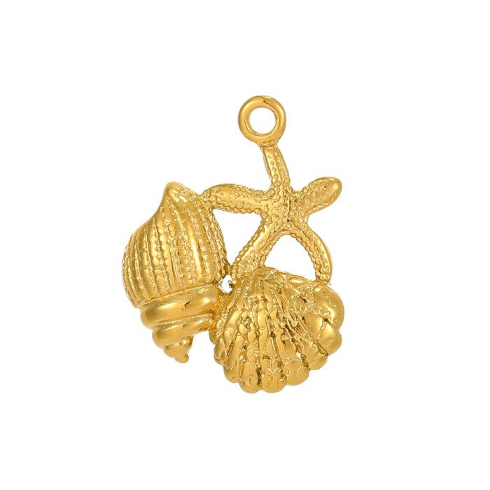 Cross-Border European and American Fashion Personality Ocean Series Shell Fish Dolphin DIY Accessories Jewelry Wholesale