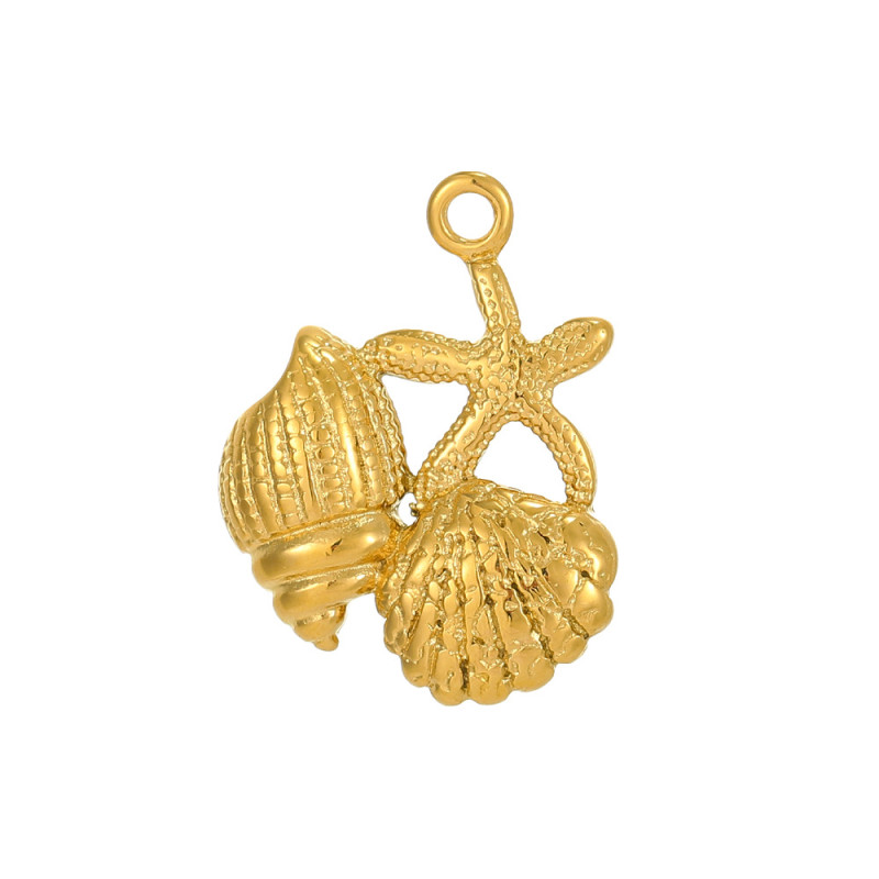 Cross-Border European and American Fashion Personality Ocean Series Shell Fish Dolphin DIY Accessories Jewelry Wholesale