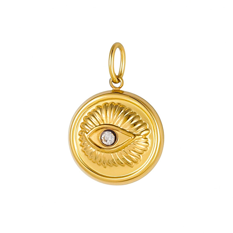 European and American Cross-Border Sunflower Tiger Eye Melad Color Series DIY Stainless Steel Pendant Handmade Necklace Earring Accessories