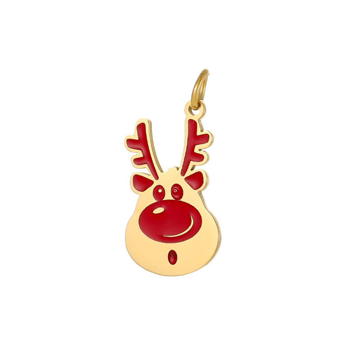 Hot-Selling New Christmas Oil Drop Accessories DIY Cat Paw Accessories Enclosure Christmas Hanging Decoration Accesso...