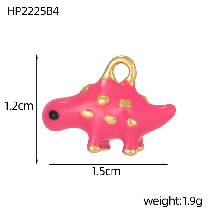 Hot Sale Cartoon Elephant Banana Fruit Stainless Steel Accessories DIY Accessories Jewelry Wholesale