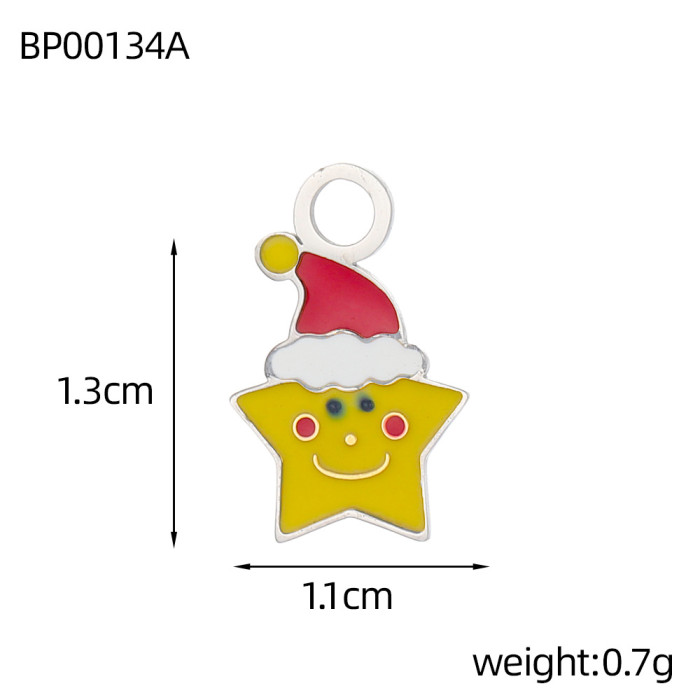 European and American Cross-Border Hot-Selling Christmas Bells Handmade DIY Oil Drop Fashion Simple Exquisite Jewelry Accessories Wholesale