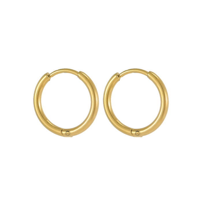 Hot Sale Fashion Simple Light Luxury Versatile Women's Stainless Steel Earrings Jewelry Wholesale