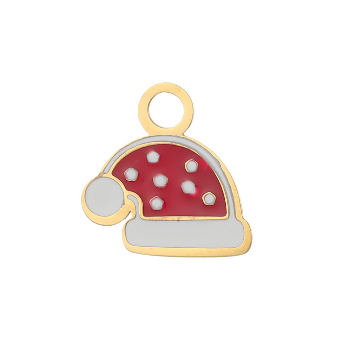 Christmas Stainless Steel Oil Drop Accessories DIY Small Ornaments Decorations Oil Drop Handmade Pendant Accessories...