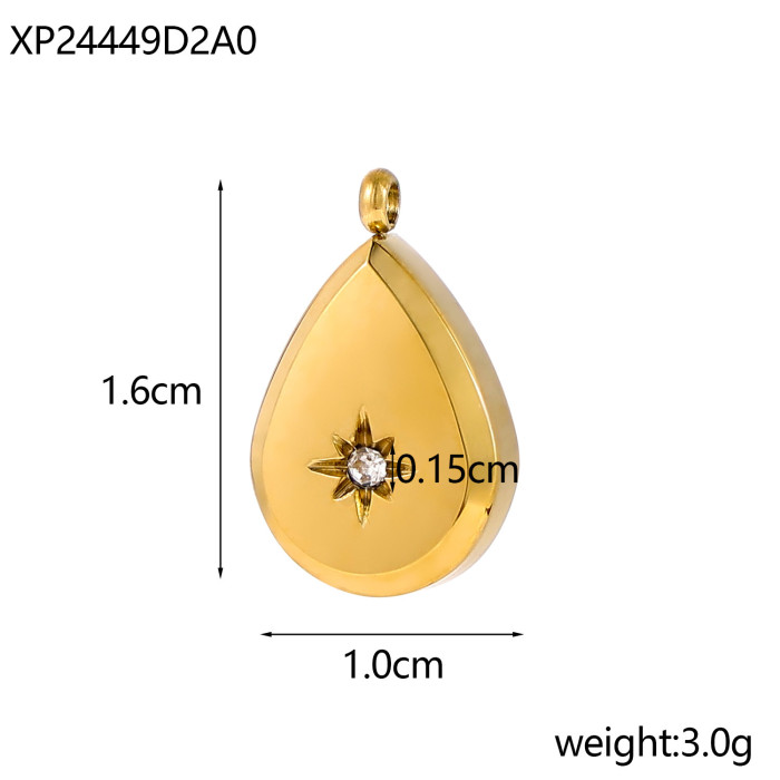 Large Sun Heart Titanium Steel DIY Pendant Women Viking Cross Stainless Steel Jewelry Necklace Pendant