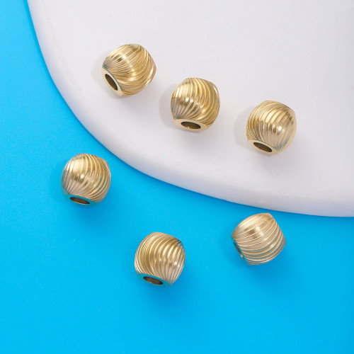 European and American Hot-Selling Fine Grain Carved Faceted Round Beads Cat's Eye Loose Beads DIY Handmade Bracelet Spacer Beads Jewelry DIY Accessories