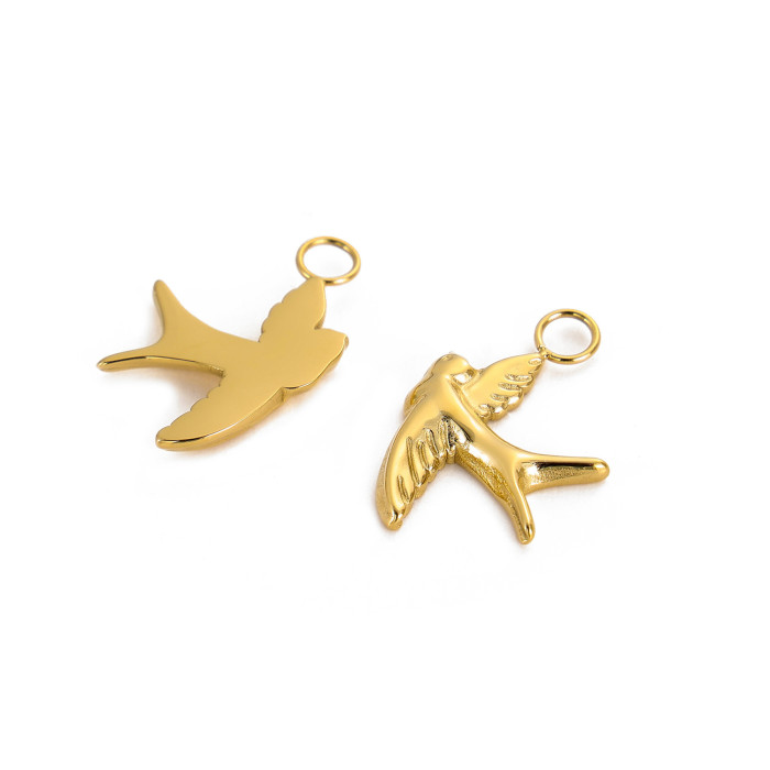 New Fashion Simple Compact Exquisite Titanium Steel Swallow Pendant Accessories Necklace Jewelry Wholesale