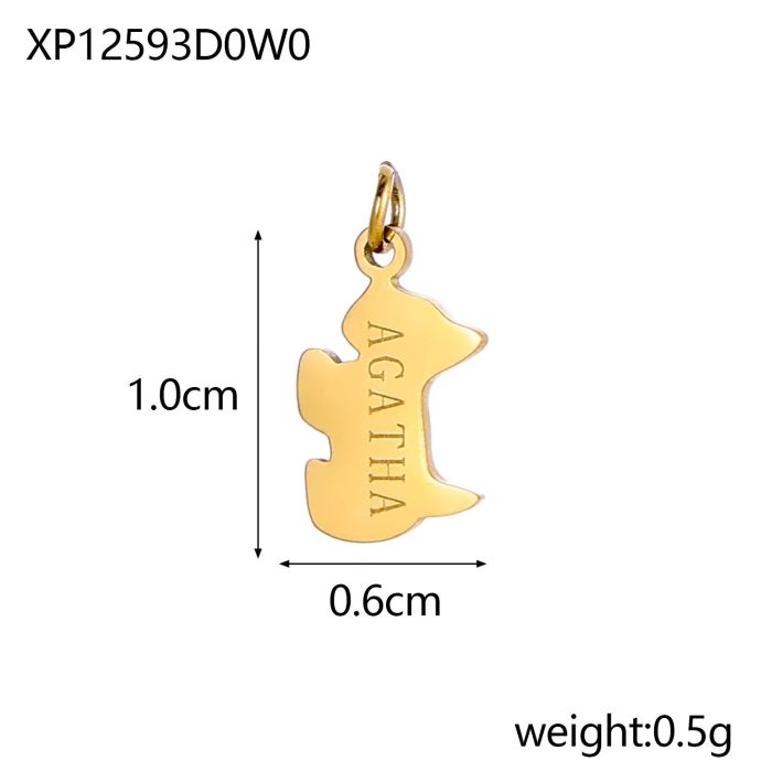 Hot Sale Time Simple Versatile Starfish Conch Stainless Steel Pendant Bracelet Hanging Ornament Pendant Jewelry Whole...