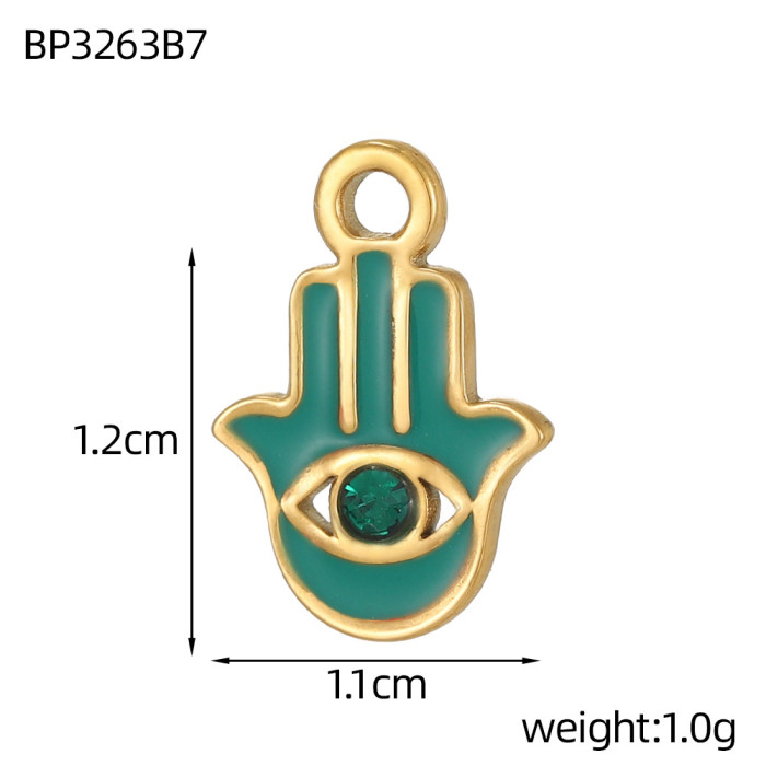 Creative Personality New Hot-Selling Niche Design Hand DIY Palm Devil's Eye Pendant Jewelry Accessories Wholesale