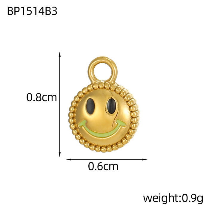AliExpress Hot Sale Geometric Series Stainless Steel Zircon Accessories DIY Bracelet Accessories Pendant Wholesale