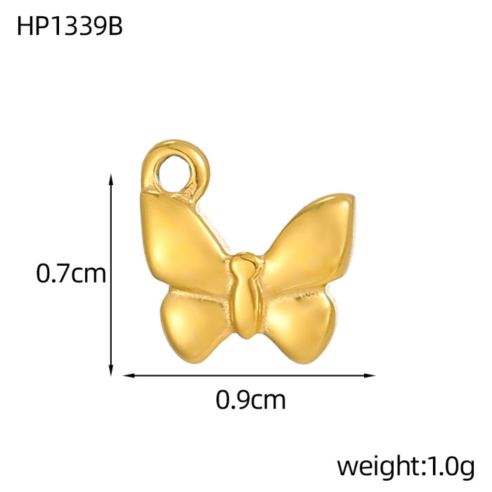 Stainless Steel Geometric Heart Star Starfish Shell DIY Pendant Bracelet Necklace Earring Accessories