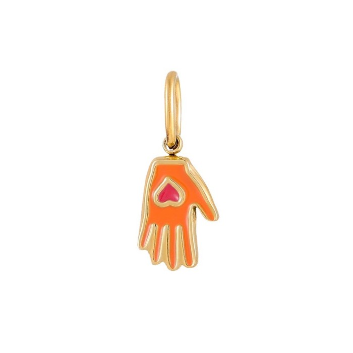 Cross-Border Hot Sale Retro Personality Stainless Steel Palm Western Cowboy Boots Butterfly Palm Pendant Accessories Wholesale