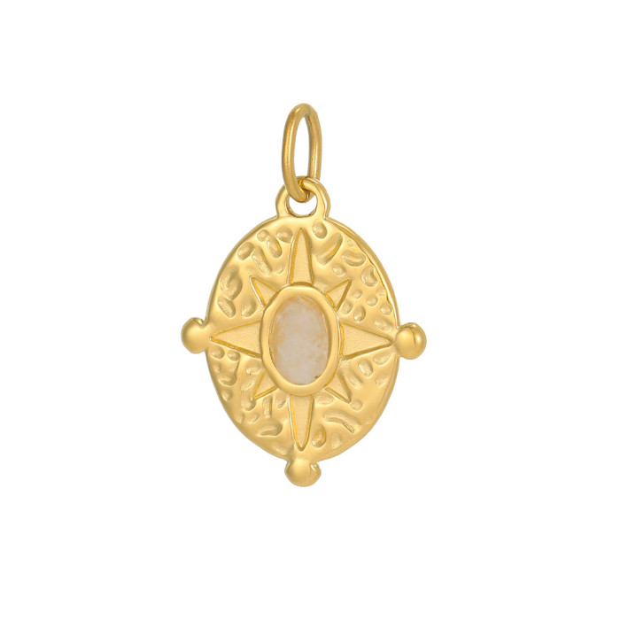 Cross-Border DIY Accessories Simple and Exquisite European and American Micro-Inlaid Turquoise Natural Stone Accessories Unique Design Sense Versatile Accessories