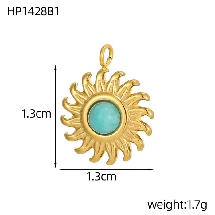 New Stainless Steel Three-Dimensional Horse Eye Demon Eye Irregular Pendant DIY Jewelry Accessories Wholesale, Necklaces