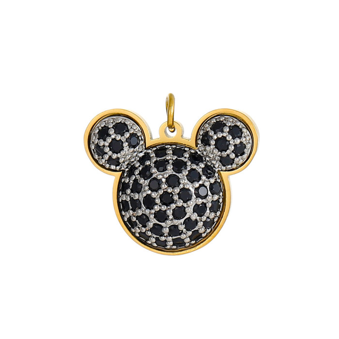 Heart-shaped Pendant Micro-inlaid Zircon Pendant Colorful Zircon Pendant Necklace Pendant Jewelry Accessories Wholesale