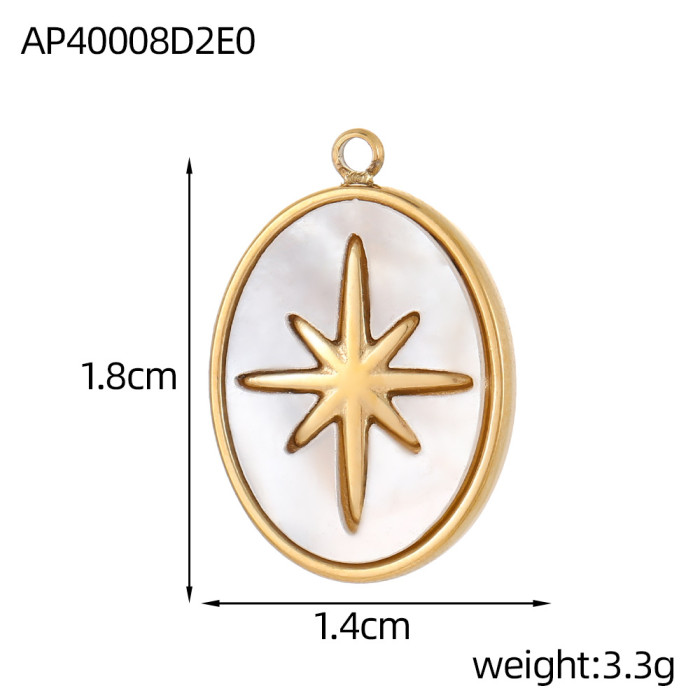 Internet Celebrity New Simple Geometric Heart Butterfly Vintage Teardrop DIY Pendant Necklace Bracelet Earring Accessories