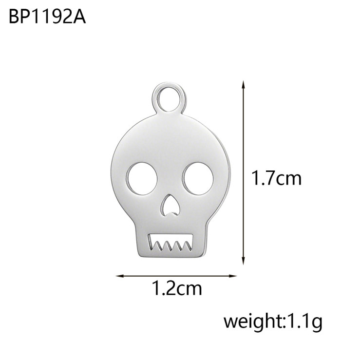 Amazon Europe and America Hot Selling Personalized Stainless Steel Halloween Skull Pendant Jewelry Wholesale, Necklaces