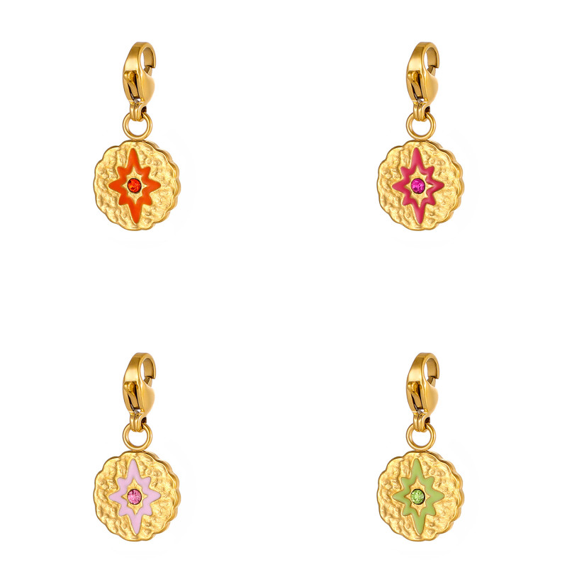 European and American Cross-Border Hot-Selling Pendant DIY Bracelet Necklace Accessories Oil Drop Pendant Accessories Jewelry Wholesale