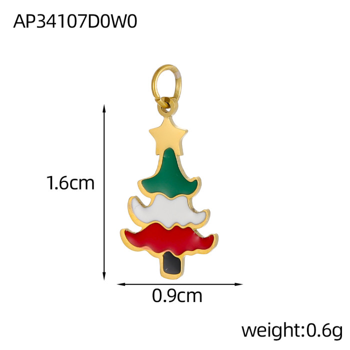 Hot-Selling New Christmas Oil Drop Accessories DIY Cat Paw Accessories Enclosure Christmas Hanging Decoration Accesso...