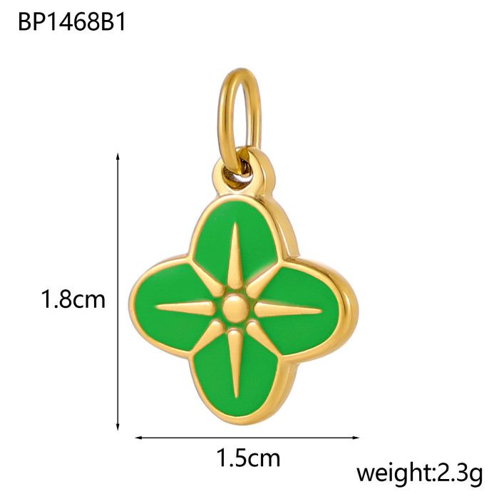 European and American Cross-Border Hot-Selling Fashion Simple New Colorful Pendant Necklace Collarbone Chain Jewelry Accessories Wholesale