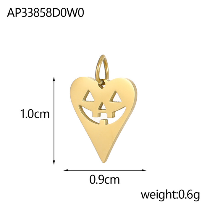 Halloween Accessories New Stainless Steel Skull Pendant Earrings Necklace Pendant Accessories Wholesale